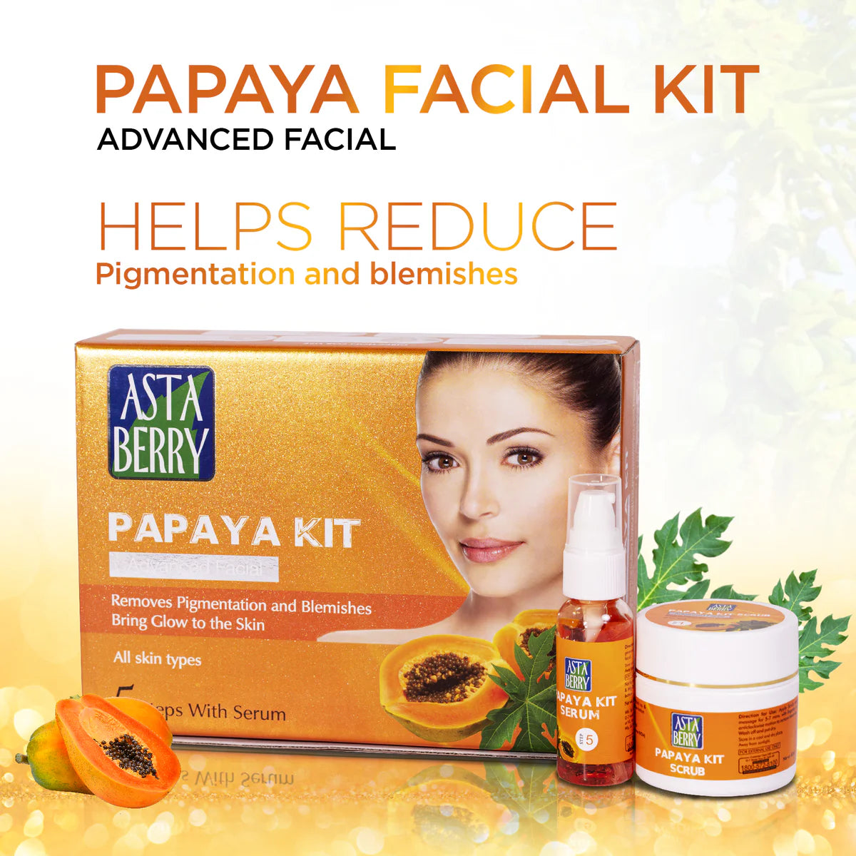 Papaya Facial Kit | Helps reduce Pigmentation & Blemishes