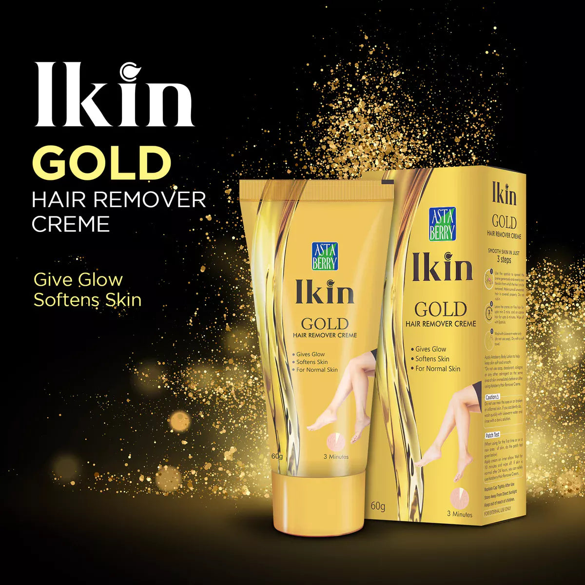 Ikin Gold Hair Remover Creme 2 PCS