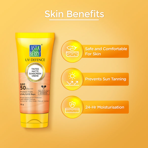 Astaberry UV Defence Vitamin C Sunblock Gel Creme SPF 50PA+++ With Free 100ml Gold Face wash