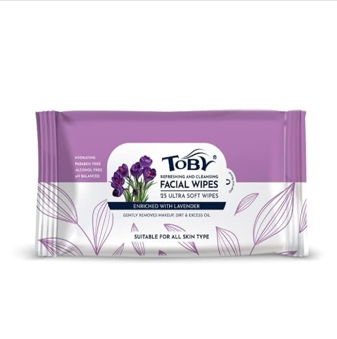 Toby facial wipes (refreshing and cleaning)