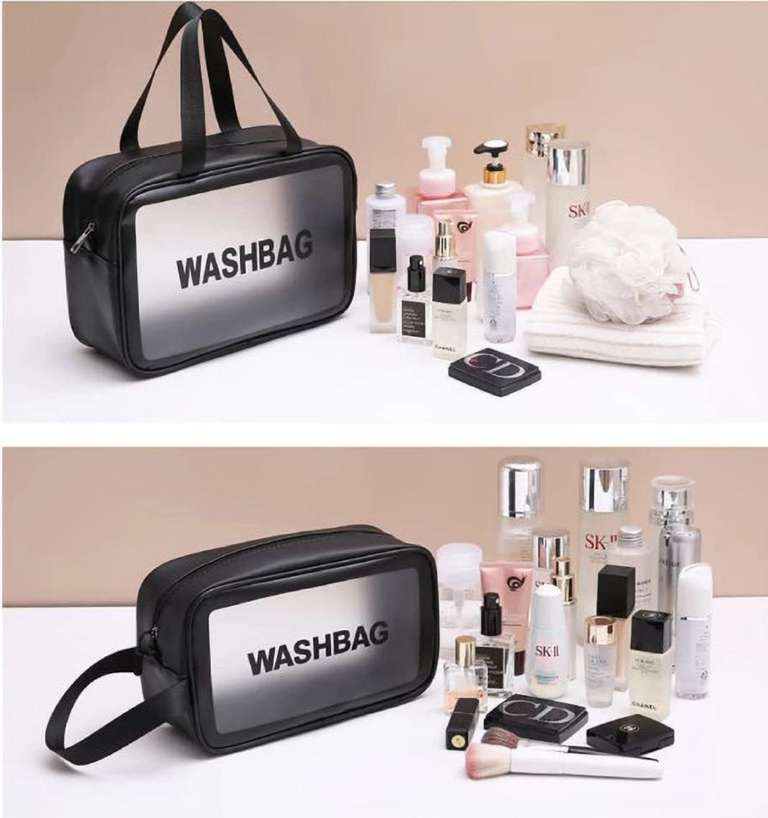 3-Pieces Set Pink Washbag