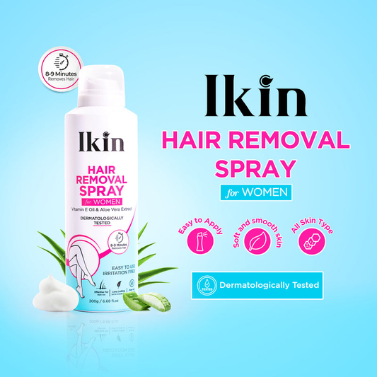 Ikin Hair Removal Spray for Women with Vitamin E & Aloe Vera Juice 200 ml