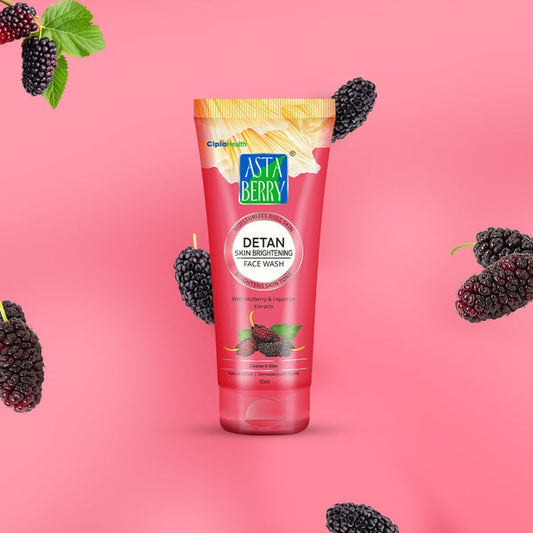 ASTABERRY Detan Skin Brightening Facewash 100 ML