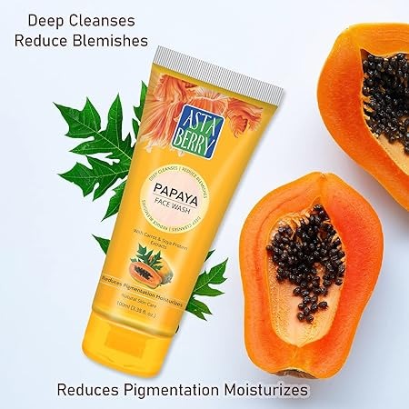 ASTABERRY ASTABERRY Papaya Face Wash, 100 ml
